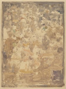 アウトドアカフェシーン 作： Maurice Brazil Prendergast