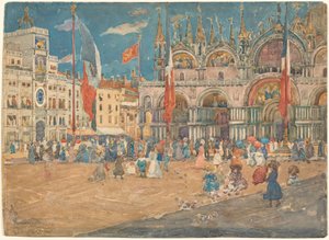 サンマルコ広場 作： Maurice Brazil Prendergast