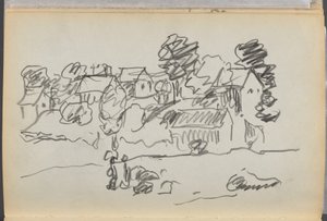 スケッチブック-グラニット・ショア・ホテル、ロックポート、168ページ：住宅 作： Maurice Prendergast