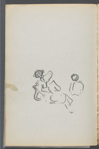 スケッチブック『デルス』127号 054ページ：フィギュア 作： Maurice Prendergast