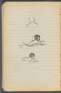 スケッチブック、069ページ：フィギュア 作： Maurice Prendergast