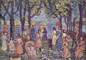 夏、ニューイングランド 作： Maurice Prendergast