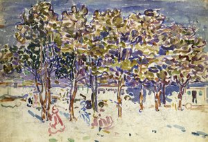樹木 作： Maurice Prendergast