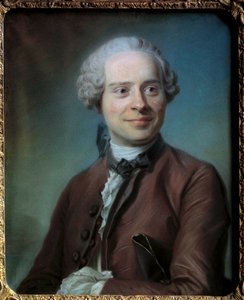 ジャン・ル・ロンド・ダランベール（1717-1783）の肖像 哲学者 モーリス・クエンティン・デラトゥール（クエンティン・ド・ラ・トゥール、クエンティン・ド・ラトゥール、1704-1788）の絵