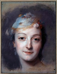 マドモアゼル・マリーフェル（1713-1794）の肖像 モーリス・カンタン・ドラトゥール（Quentin De La Tour ou Quentin De Latour）（1704-1788）によるパステル画 1757年日 0,32x0,24 m サンカンタン、ルクイエ美術館（Musee Lecuyer
