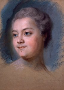 シャスタグネル・ド・ラグランジュ嬢の肖像、モーリス＝カンタン・ド・ラ・トゥール作（1704-1788年） 作： Maurice Quentin de La Tour