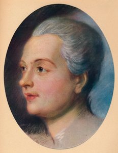 女性の肖像、c1751 作： Maurice Quentin de La Tour