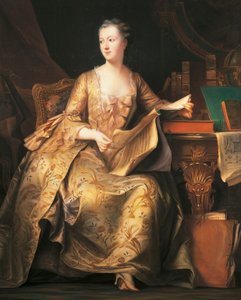 ポンパドール侯爵の肖像、1755年頃（絵画） 作： Maurice Quentin de La Tour