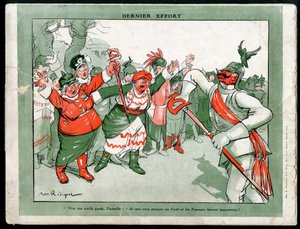 モーリス・ラディゲ（1866-1941）のドイツでのモードのイラスト（1915年頃） - Last Effort - War of 14 - 18, ドイツ・プロイセン, ファッション, トリプリス - ウィリアム2世 作： Maurice Radiguet