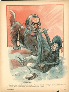 バタープレート、色で風刺する 作： Maurice Radiguet