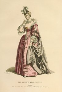 エリフィレ役の衣装、1868年頃（エングレーヴィング） 作： モーリス・サンド