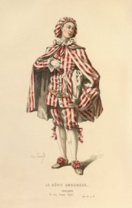 グロ役の衣装 - ルネ、1868年頃（エングレーヴィング） 作： モーリス・サンド