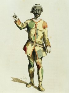 モーリス・サンド（1823-1889）の「1570年のハーレクイン」。 作： Maurice Sand