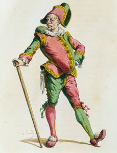 モーリス・サンド（1823-1889）による1820年のポリシネル 作： Maurice Sand