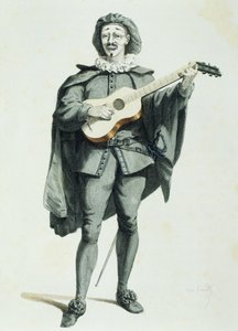 モーリス・サンド（1823-1889）の「スカラムーシュ」。 作： Maurice Sand