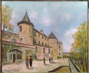 シャテルリュ城 作： Maurice Utrillo