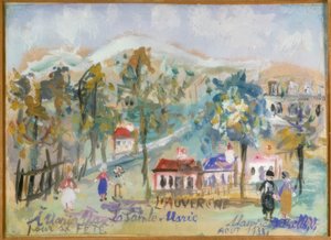オーヴェルニュ、ラ・サント＝マリー 作： Maurice Utrillo