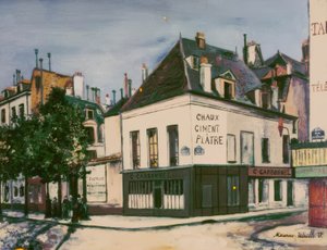 カーボネル邸、トゥルネル埠頭 作： Maurice Utrillo