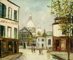 サクレ・クール寺院（モンマルトル） 作： Maurice Utrillo