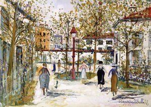 モンマルトル 作： Maurice Utrillo