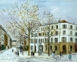 メニルモンタン通り 作： Maurice Utrillo