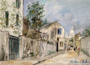 アブレウヴール通り 作： Maurice Utrillo
