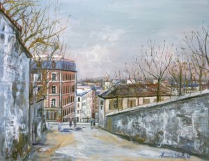 モンセニス通り 作： Maurice Utrillo