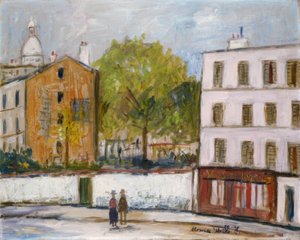 モンマルトルの道 作： Maurice Utrillo
