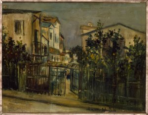 モンマルトルの街角 作： Maurice Utrillo