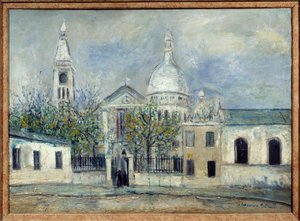 モンマルトルの聖ペテロ教会 作： Maurice Utrillo