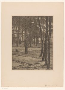 Dennenbosch I (オブジェクトの原題) ボス（原題） 作： Maurits van der Valk (signed by artist)