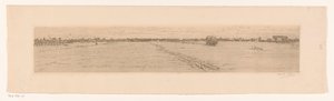 干し草ワゴンのある牧草地の風景 作： Maurits van der Valk (signed by artist)