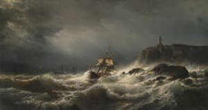 ジャージー島の難破船、1862年