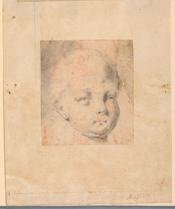 デッサン、習作少年の頭部、1810-34
