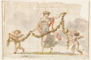 素描、壁画、1820年頃