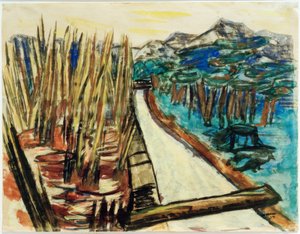夕方の風景（オールシュタット 作： Max Beckmann