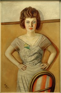 Dr.ハイデル夫人の肖像。ルーマニア女性の肖像 作： Max Beckmann
