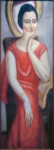 ケーテ・フォン・ポラダの肖像 作： Max Beckmann