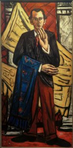 絨毯屋の肖像 作： Max Beckmann
