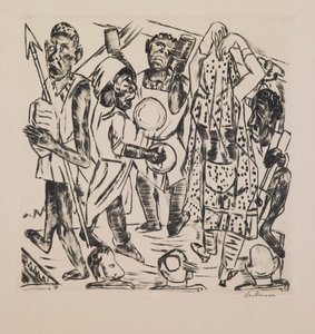 Black Dance、ポートフォリオ「Annual Fair」のプレート 9 作： Max Beckmann