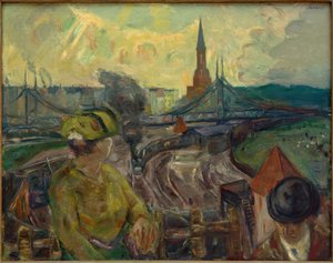 ゲスントブルンネン駅の眺め 作： Max Beckmann