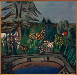 花咲く庭 作： Max Beckmann