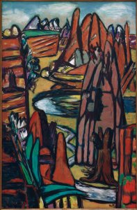 ボルダー・ロックスケープ 作： Max Beckmann