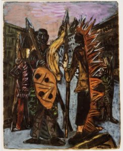 インドを遊ぶ少年たち 作： Max Beckmann