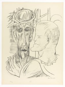 キリストとピラト」プレート15（「デイアンドドリーム」より 作： Max Beckmann