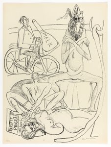 サーカス、プレート12（Day and Dreamより 作： Max Beckmann