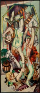 空中ブランコ 作： Max Beckmann