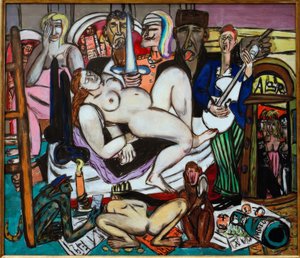街の様子 作： Max Beckmann