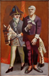 ダブルポートレートカーニバル 作： Max Beckmann