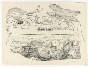 戦争の夢、プレート10「デイアンドドリーム」より 作： Max Beckmann